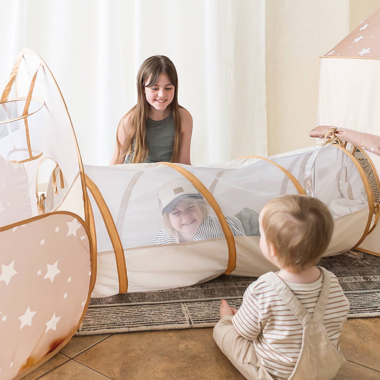 Tiny Land® Compact Adventure 3-in-1 Play Tunnel With no Balls - Image 5