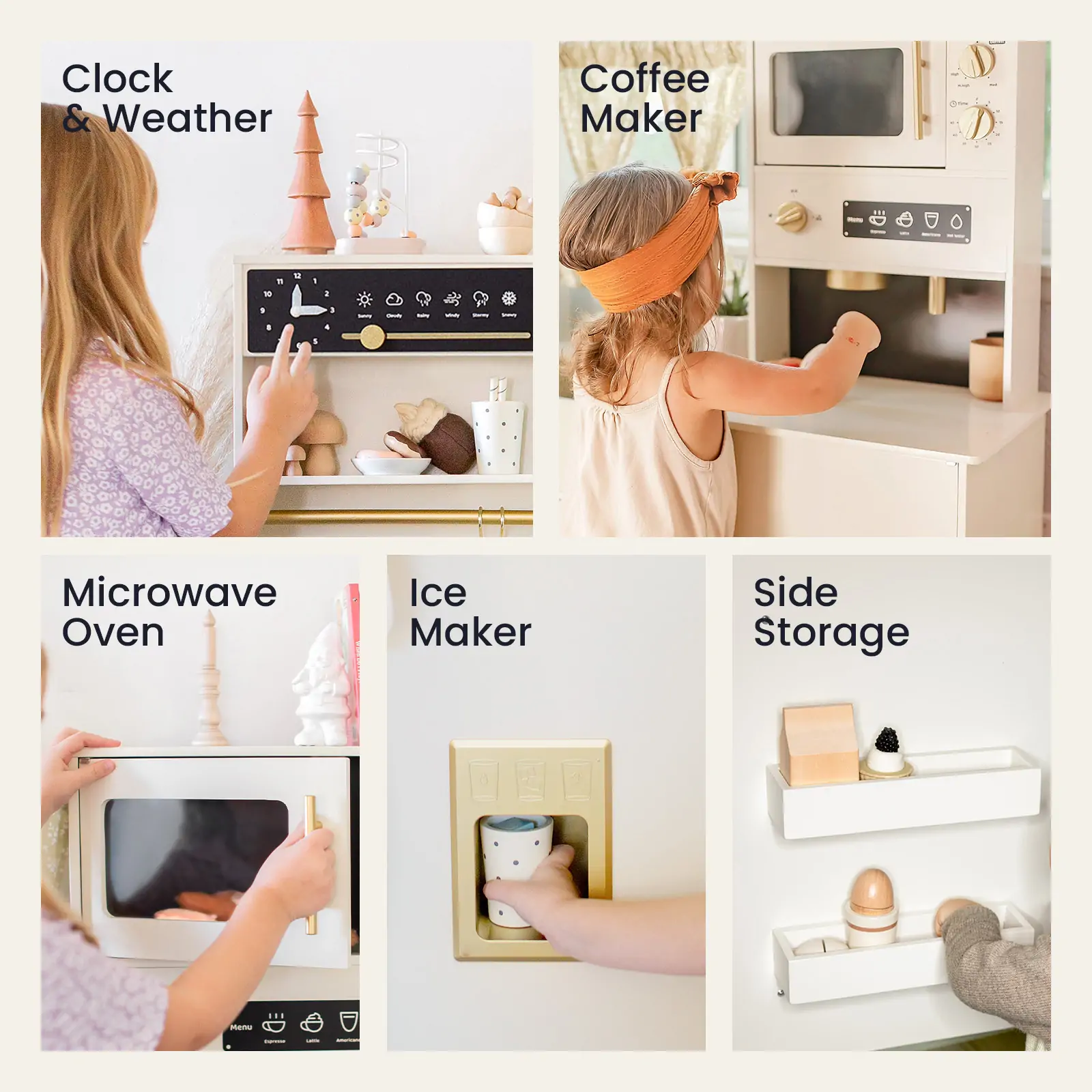 Tiny Land® Premium Play Kitchen & Fridge Set - Image 3