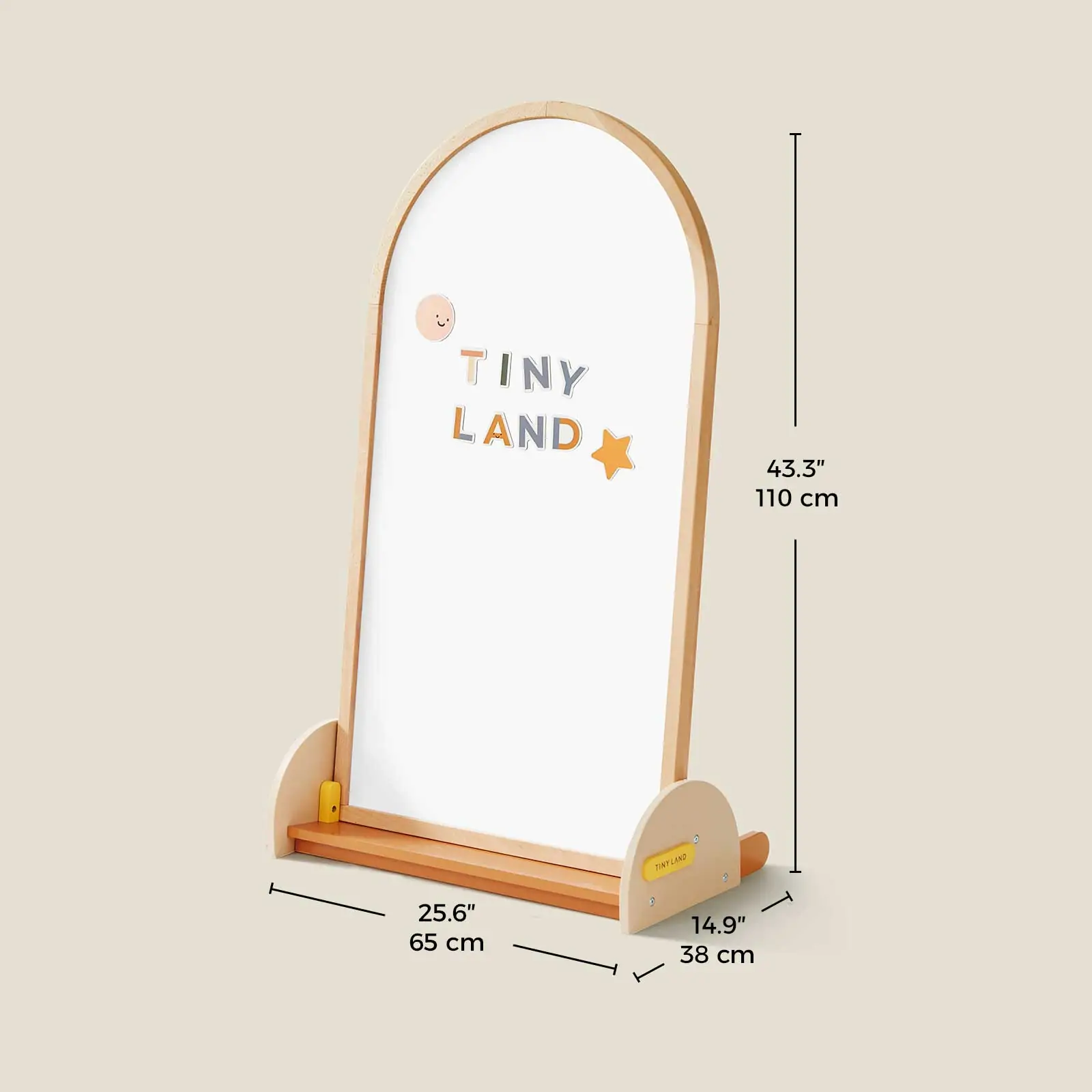 Tiny Land® Double-Sided Arched Magnet Chalkboard - Image 11