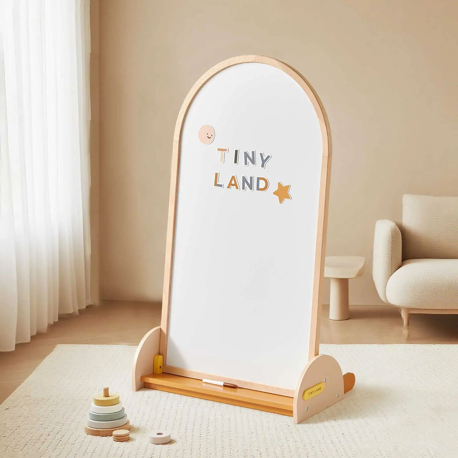 Tiny Land® Double-Sided Arched Magnet Chalkboard - Image 15