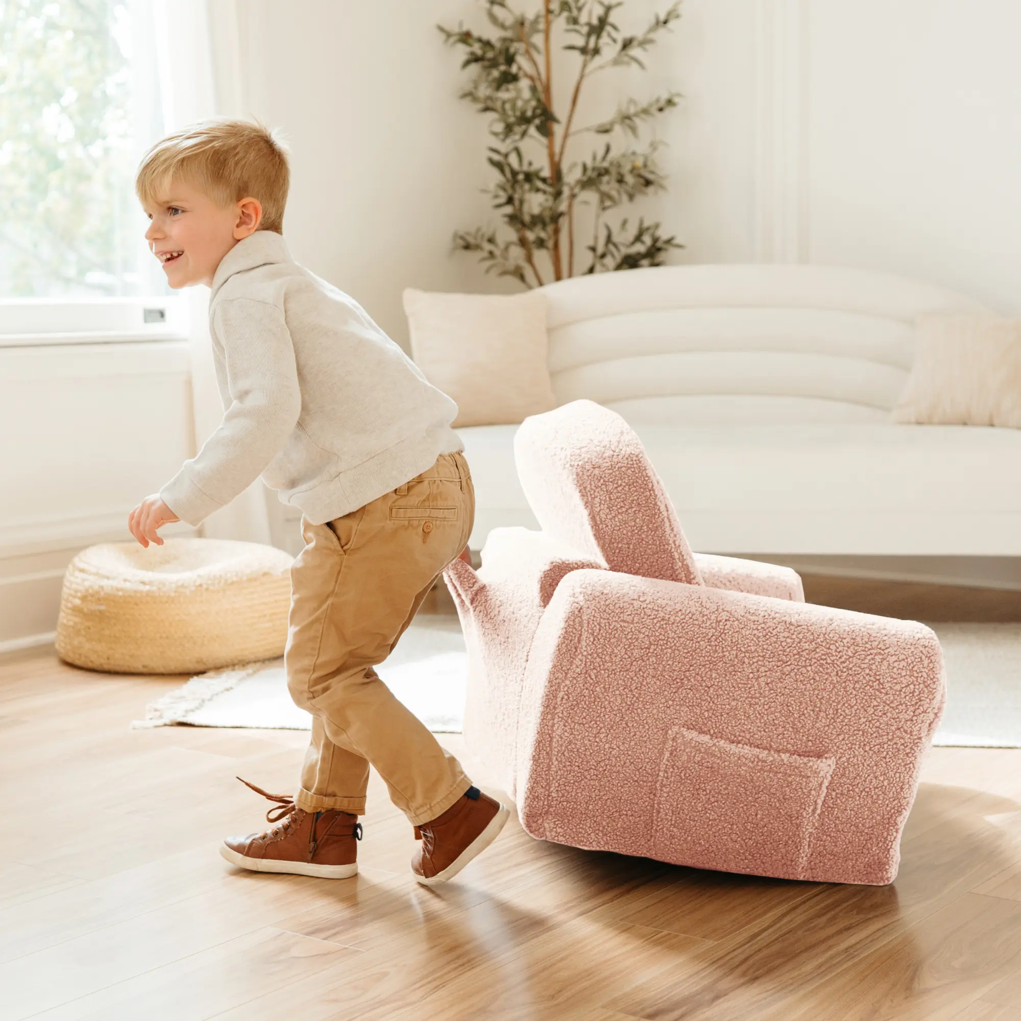 Tiny Land® Afternoon Couch - Pink Kids Chair - Image 7