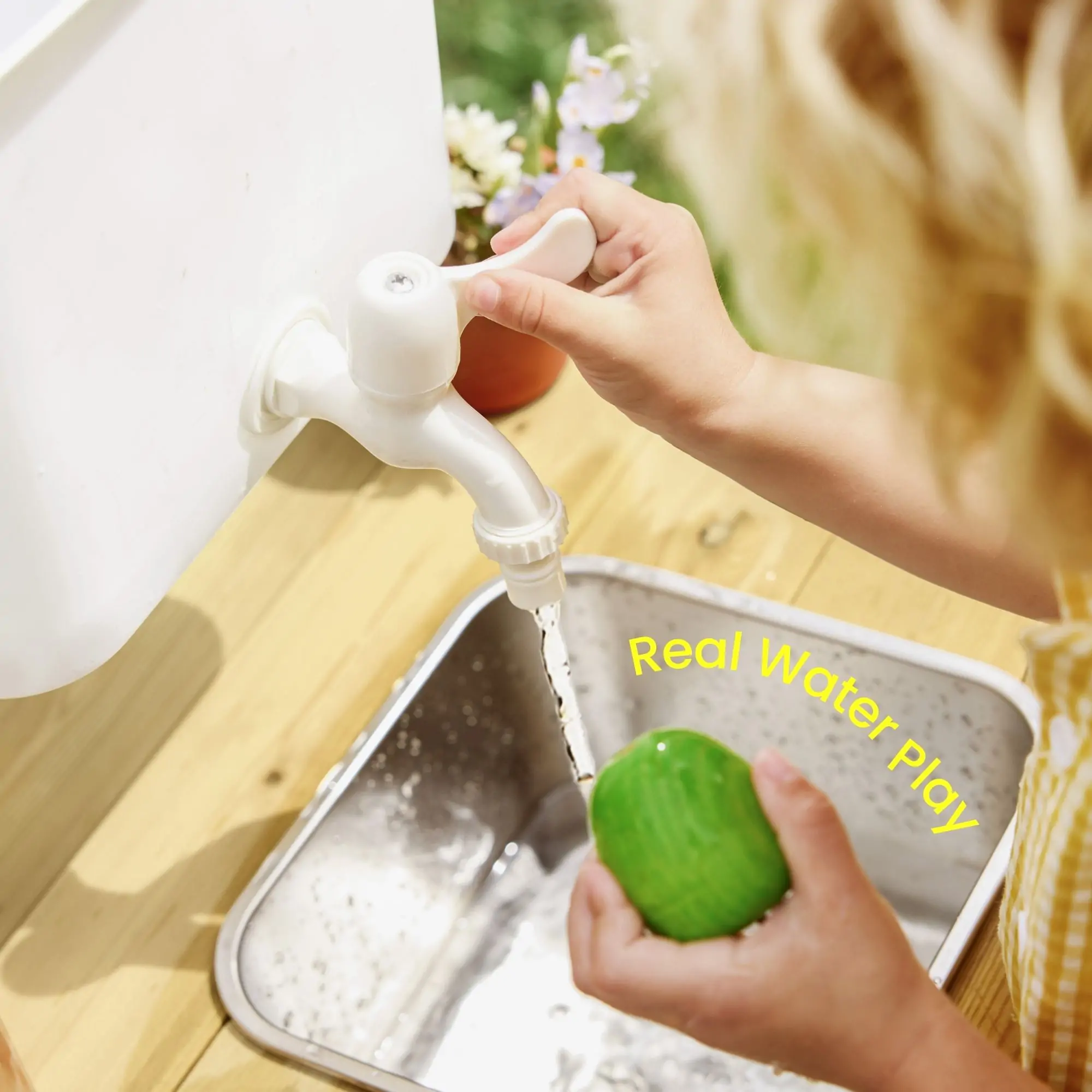 Tiny Land® Mud Kitchen - DuoPlay Outdoor Play Kitchen for Kids - Image 3