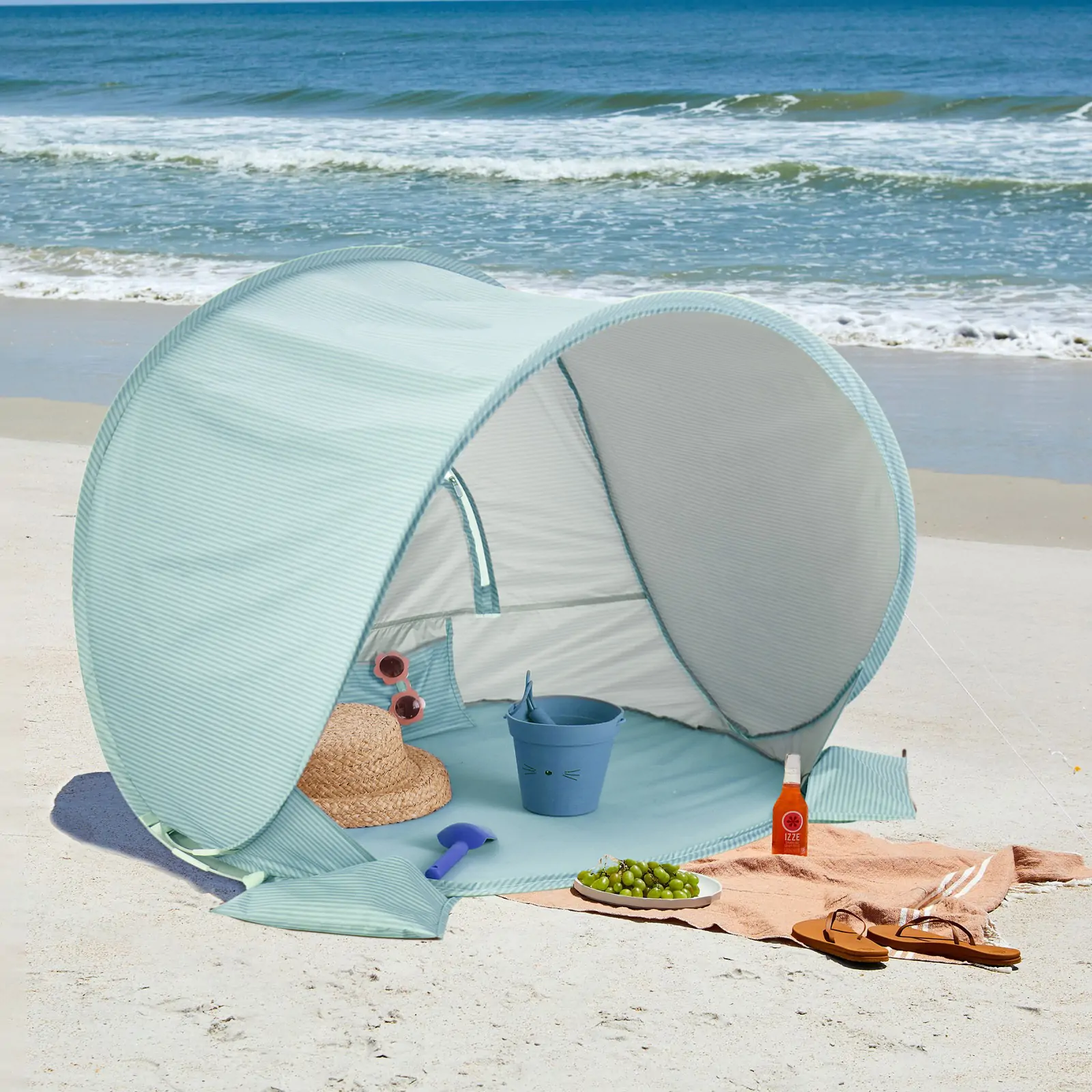 Tiny LandĀ® One-Stop Beach Toy & Tent Set ā Sea Blue - Image 10