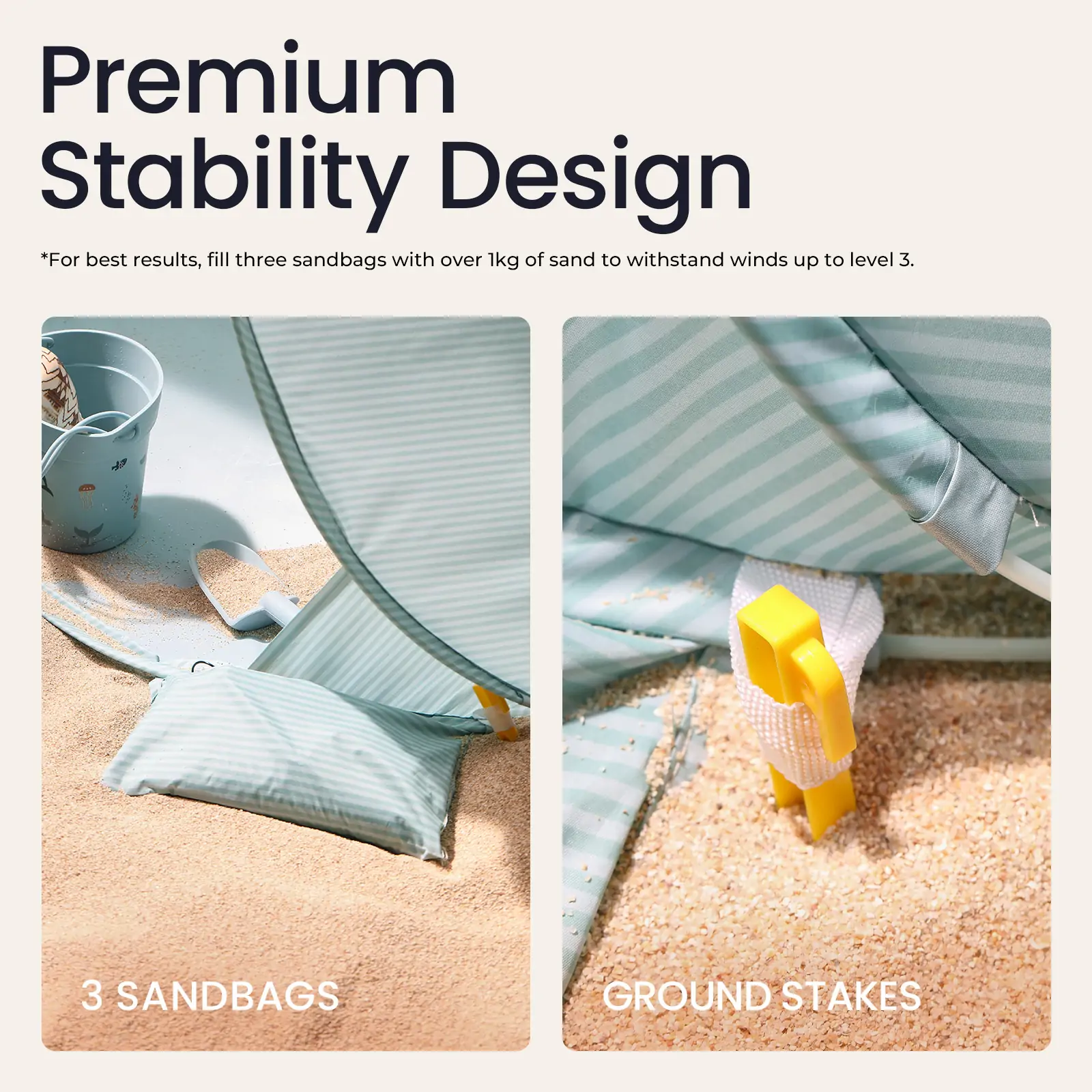 Tiny LandĀ® One-Stop Beach Toy & Tent Set ā Sea Blue - Image 3
