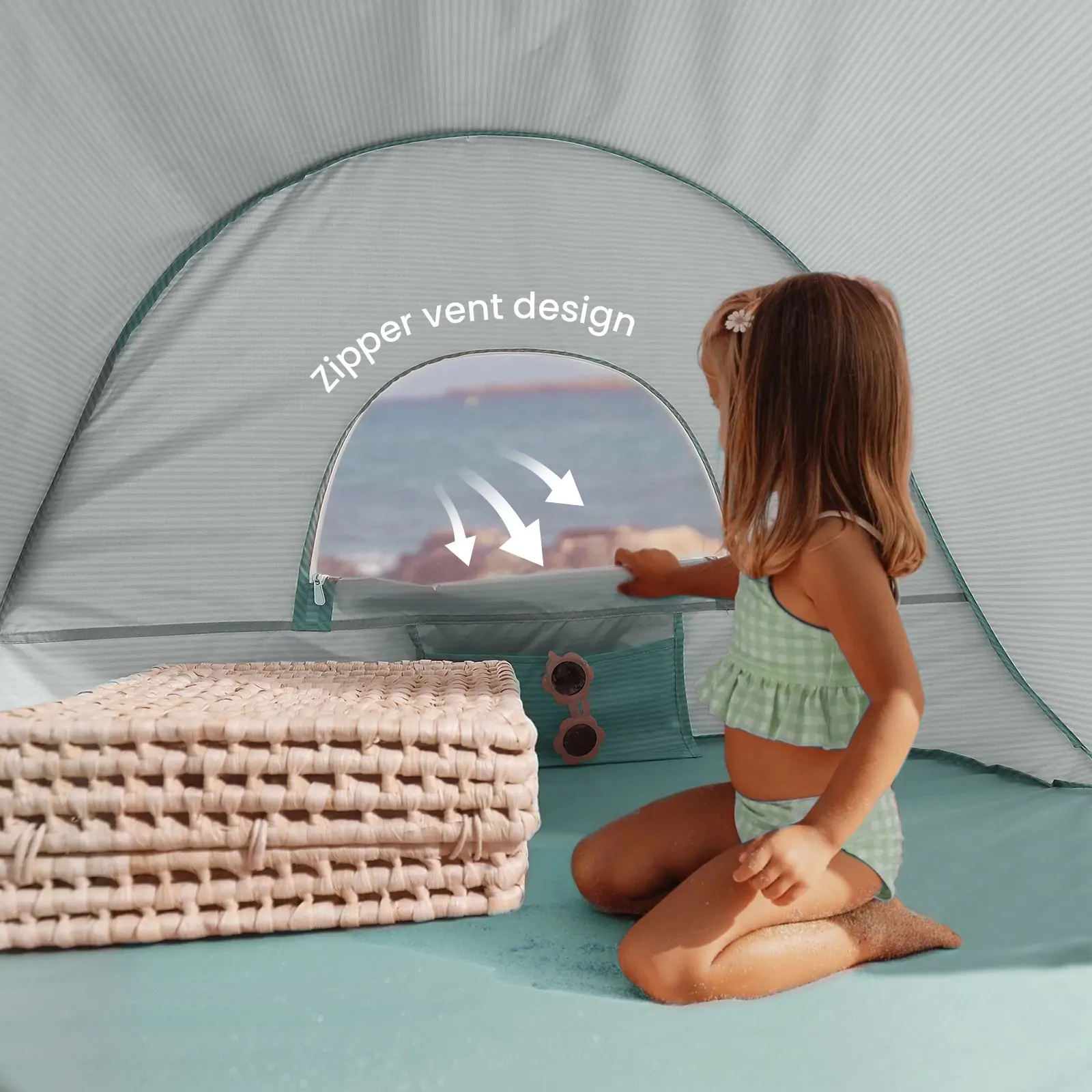 Tiny LandĀ® One-Stop Beach Toy & Tent Set ā Sea Blue - Image 5