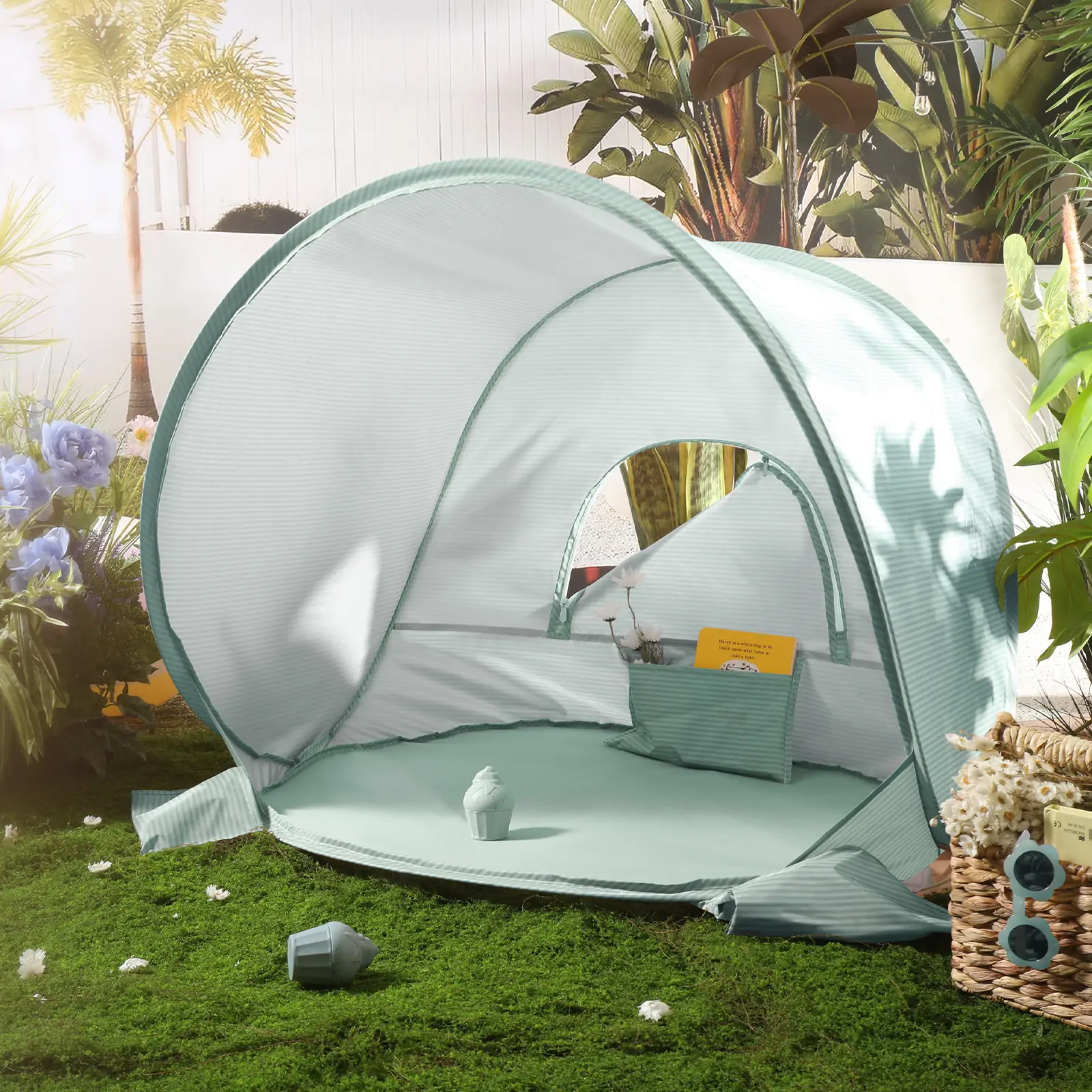 Tiny LandĀ® One-Stop Beach Toy & Tent Set ā Sea Blue - Image 6