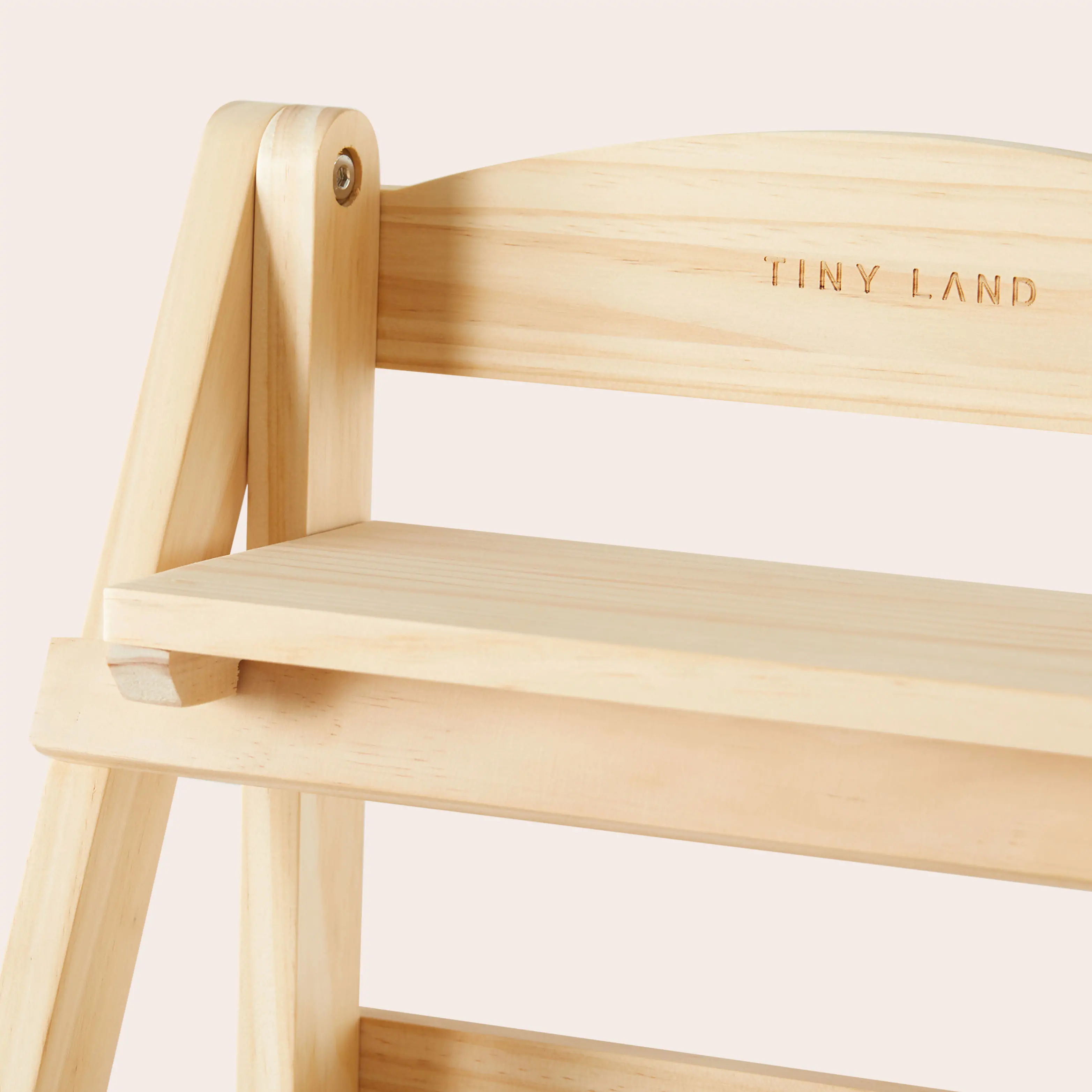 Tiny Land® Play Kitchen Accessories – Play Kitchen Food Storage: Versatile Wooden Rack for Play Food - Image 3