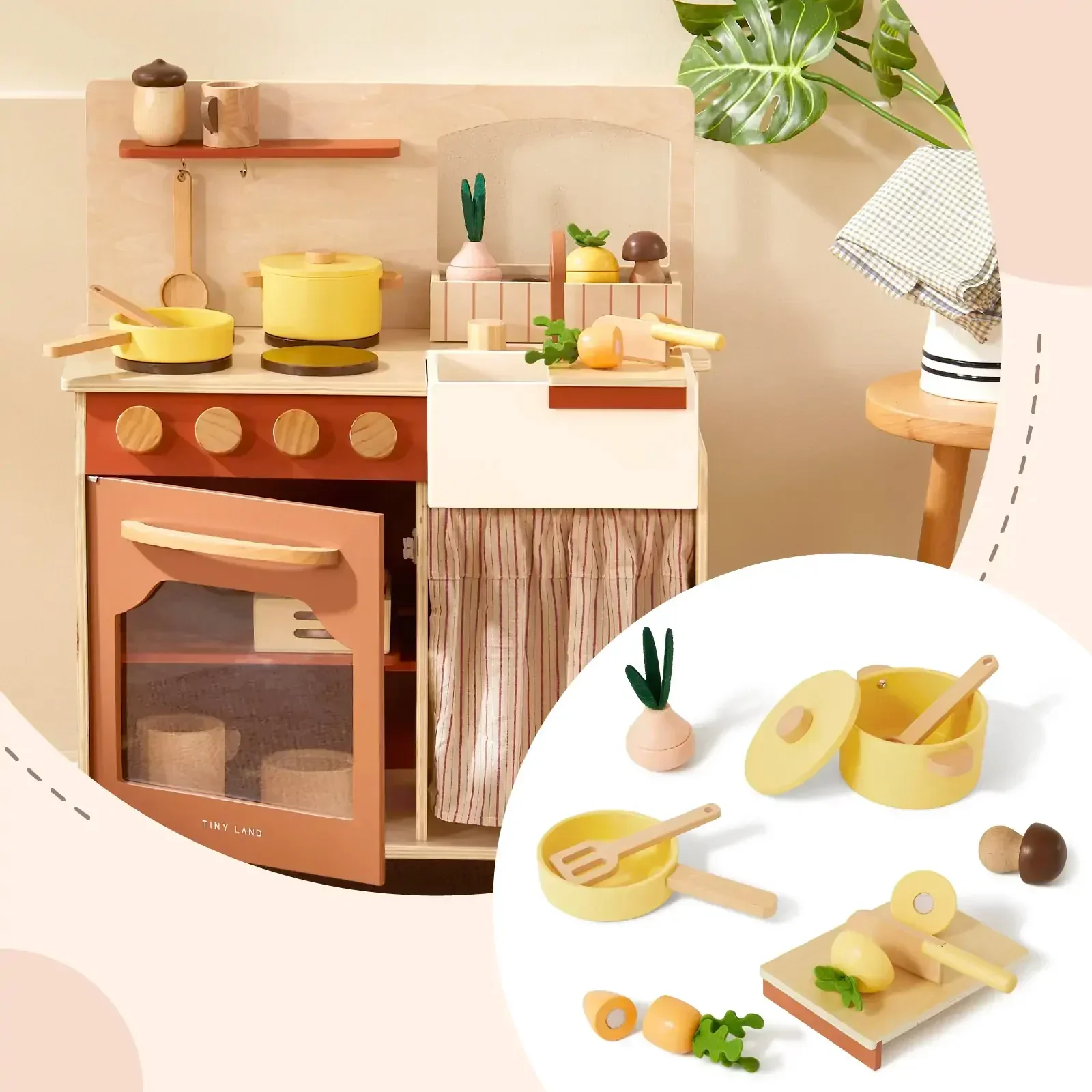 Tiny LandĀ® Cubby Kitchenette - Natural - Image 3