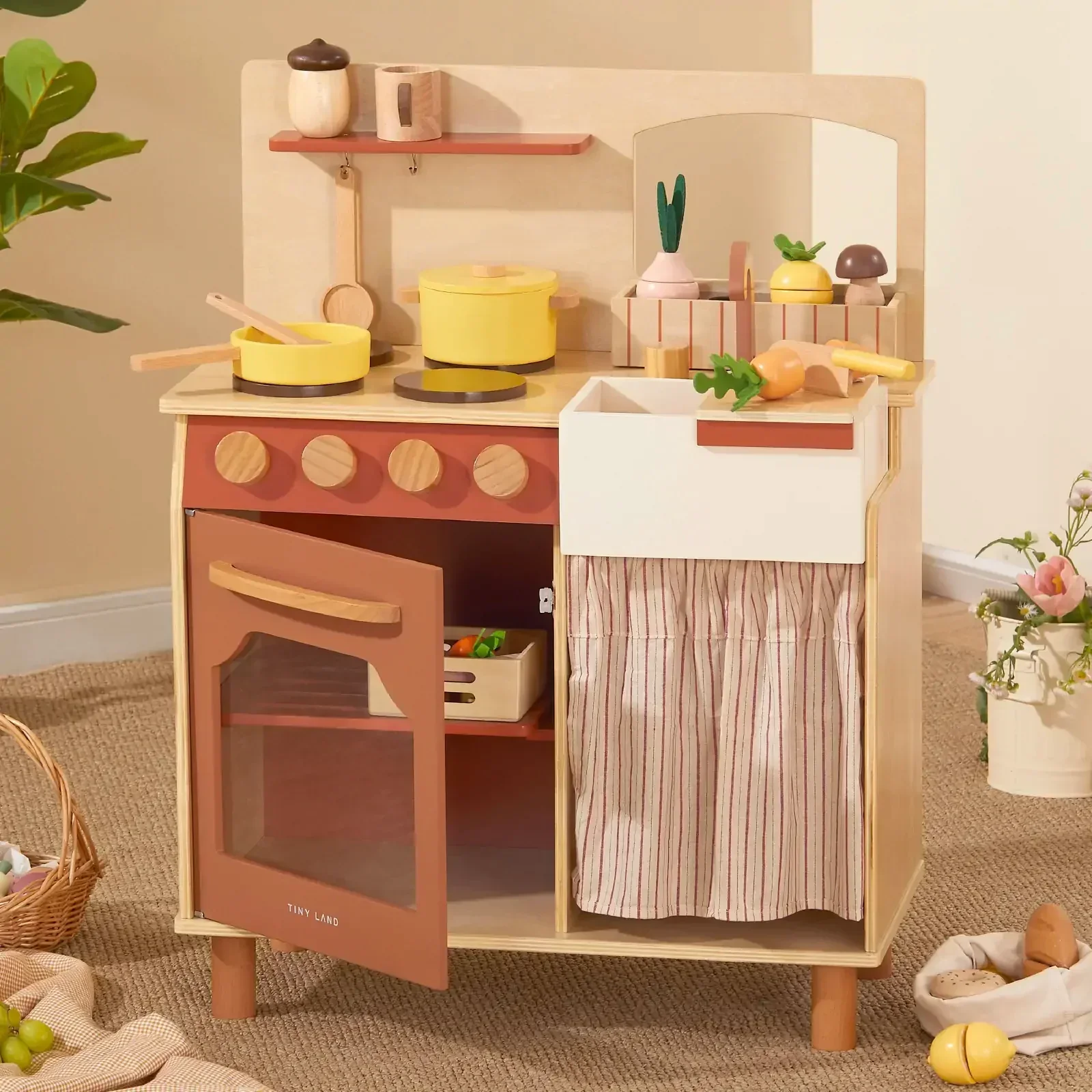 Tiny LandĀ® Cubby Kitchenette - Natural - Image 4