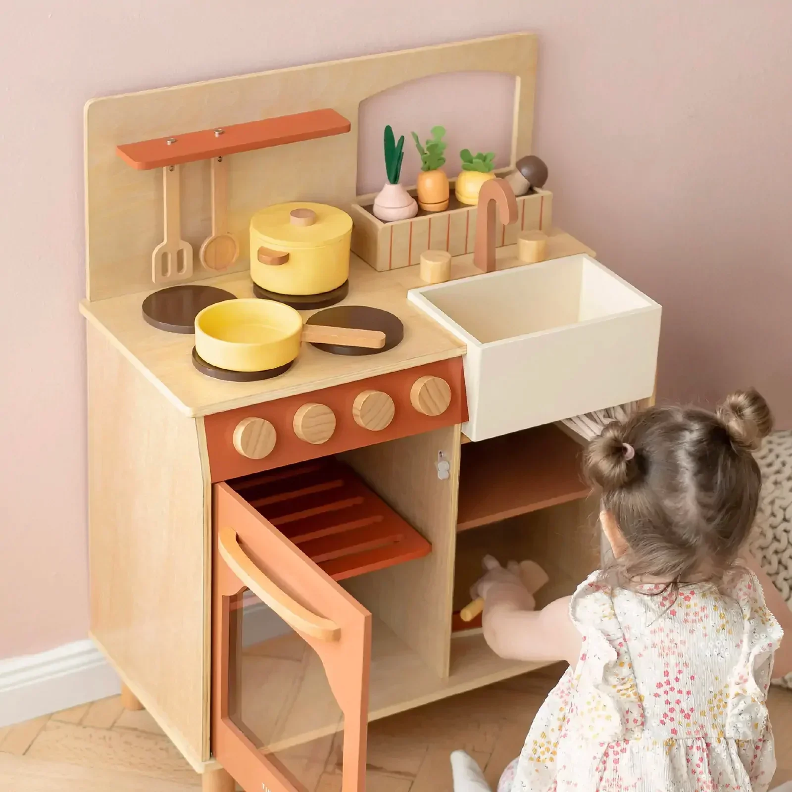 Tiny LandĀ® Cubby Kitchenette - Natural - Image 6