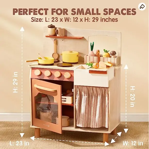 Tiny LandĀ® Cubby Kitchenette - Natural - Image 7