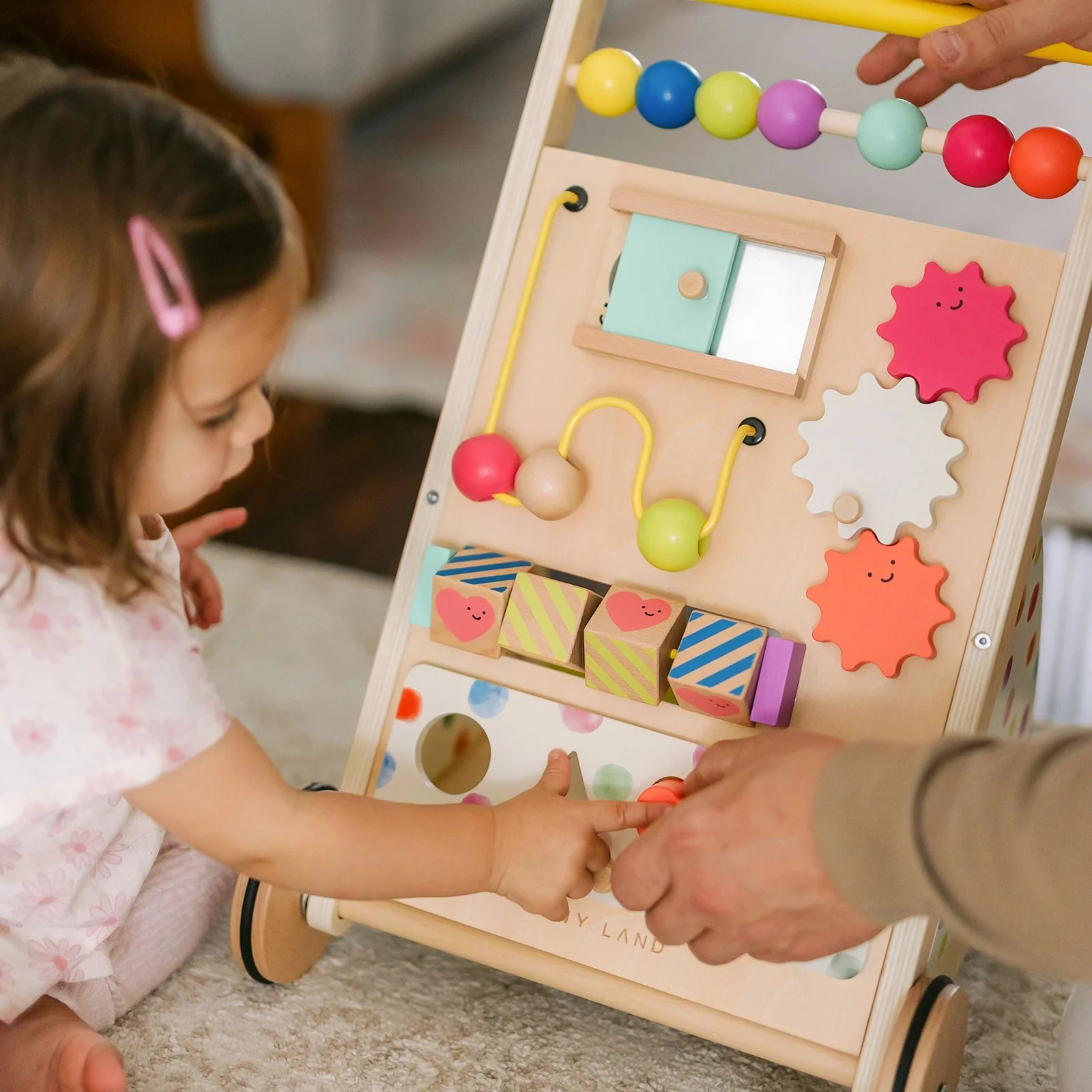Rainbow Baby Walker & Activity Cube Developmental Playset - Image 16