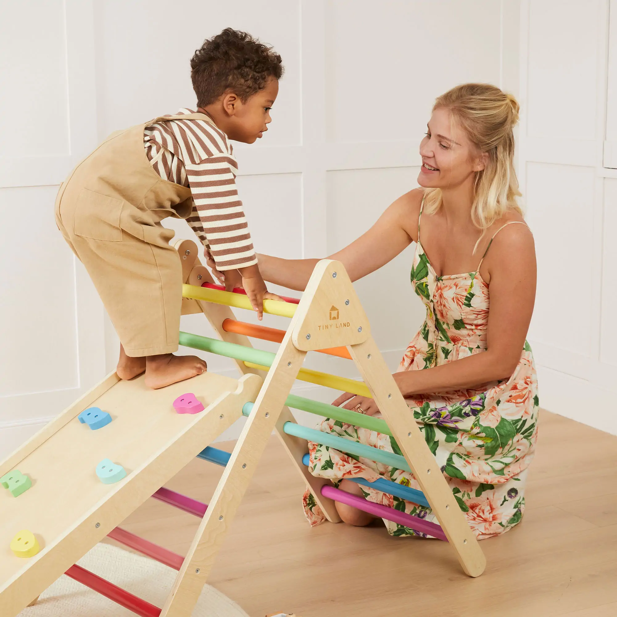 Tiny Land® 7-in-1 Rainbow Climbing Set - Image 6