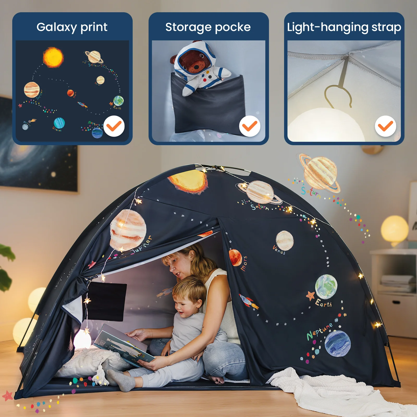 Tiny Land® SpaceNest Bed Tent - Image 9