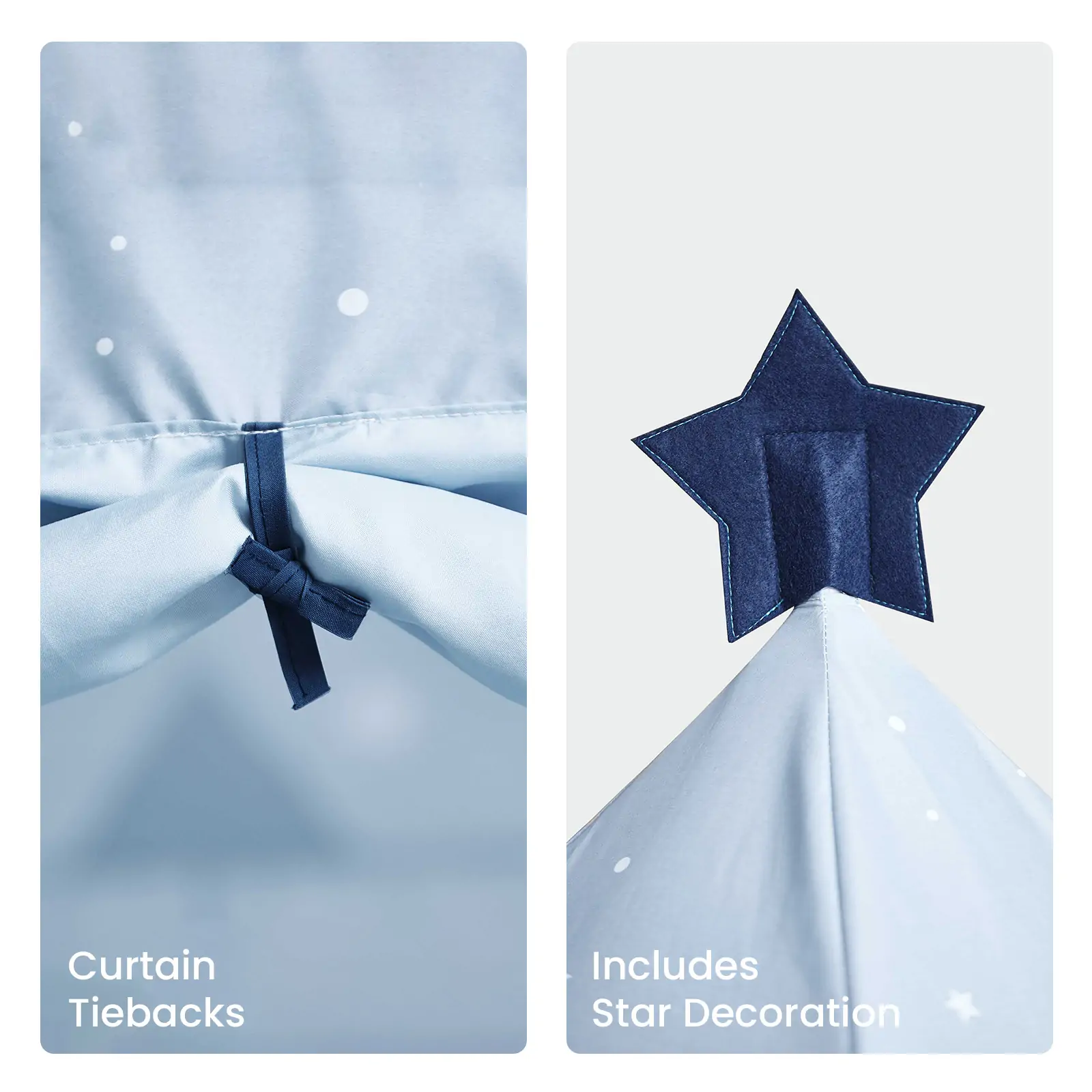 Tiny Land® Kids Tent – Starry Blue Indoor Tent for Toddlers - Image 5
