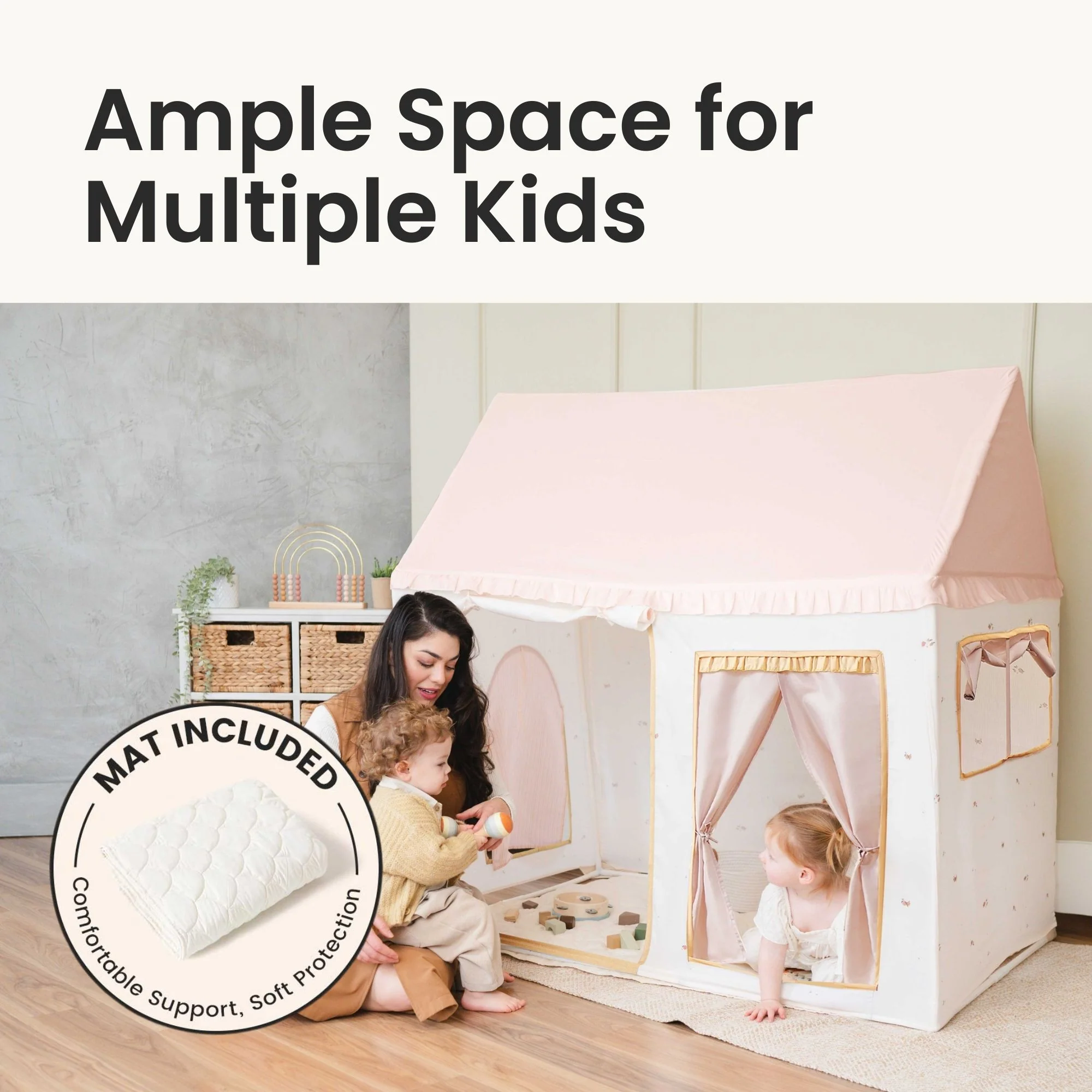 Sweet Dreams Playset — Pink Dollhouse + Pink-White Playhouse - Image 10
