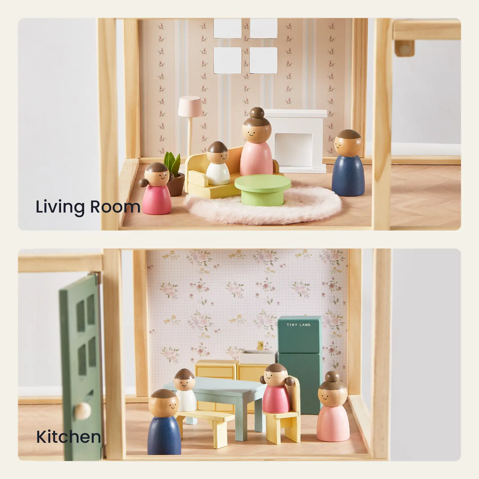 Tiny LandĀ® Sweetwood Evergreen Dollhouse without Dolls - Image 5