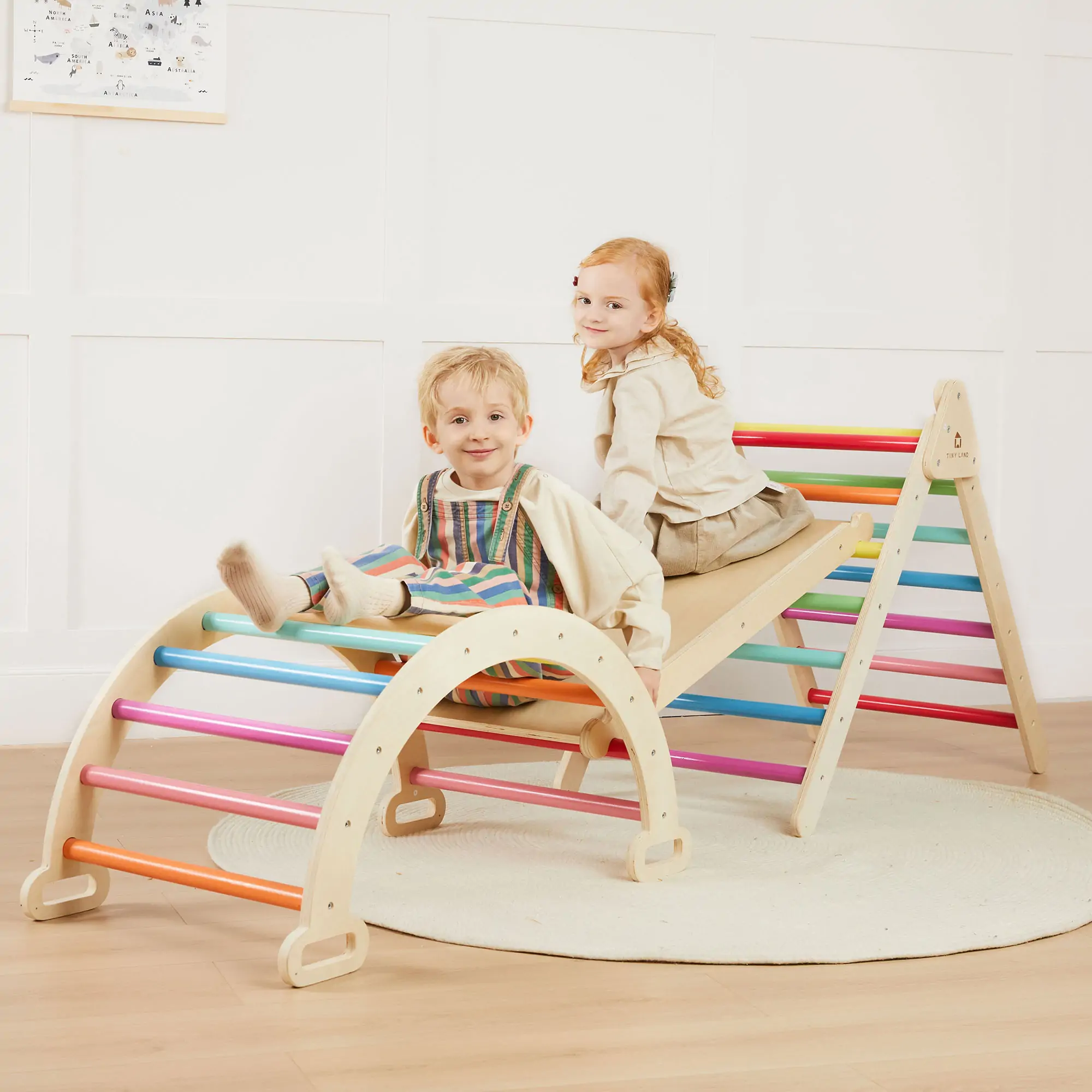 Tiny Land® 7-in-1 Rainbow Climbing Set - Image 3