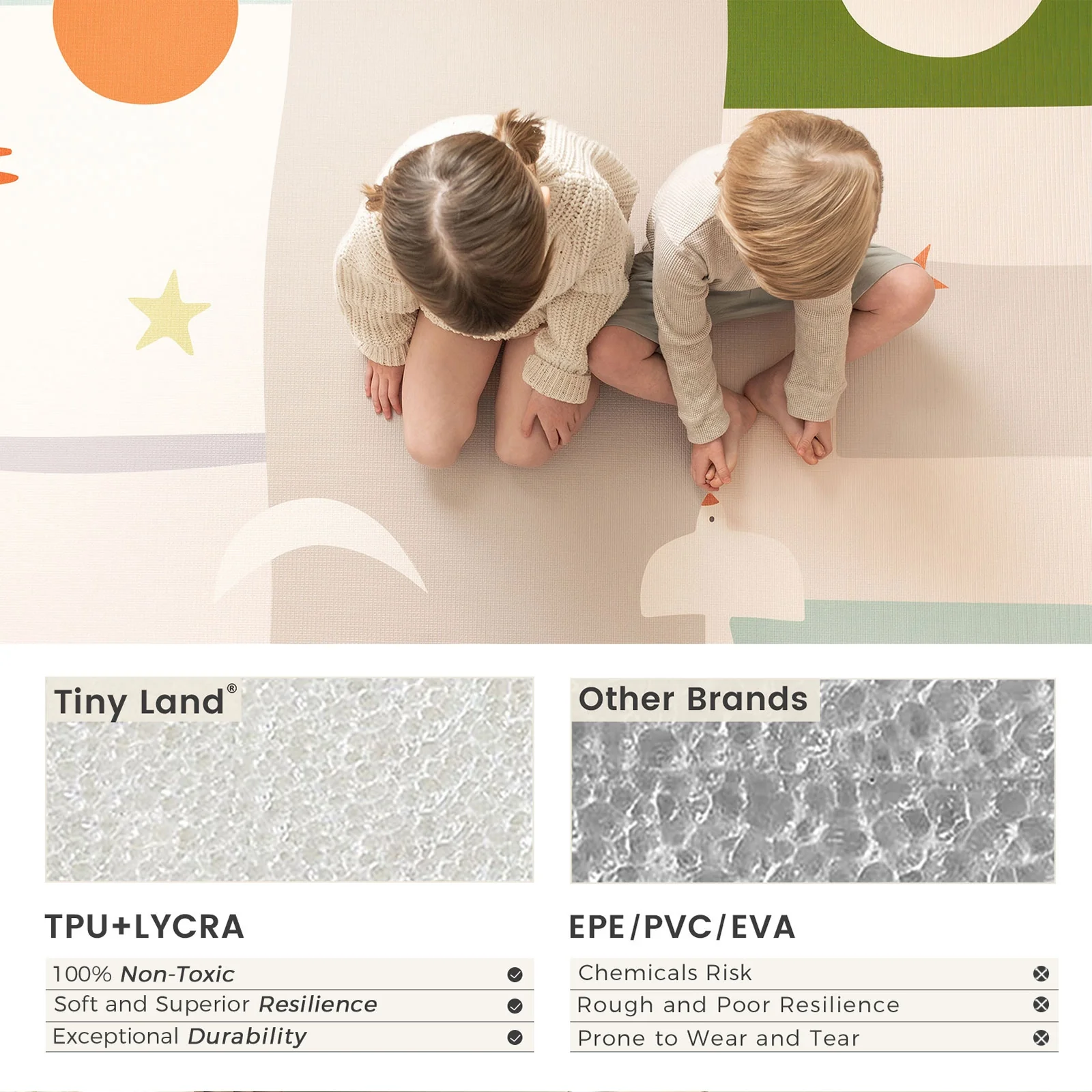 Tiny Land® Double-Sided Baby Playmat Forest Track Wonder - Image 4