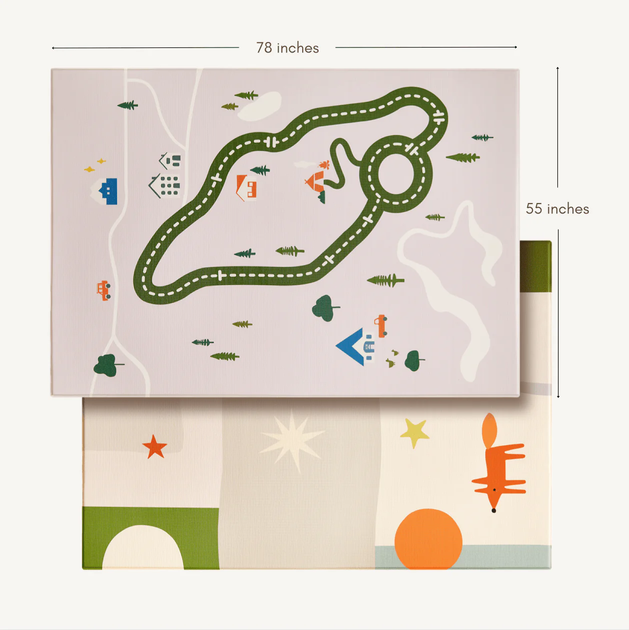 Tiny Land® Double-Sided Baby Playmat Forest Track Wonder - Image 7