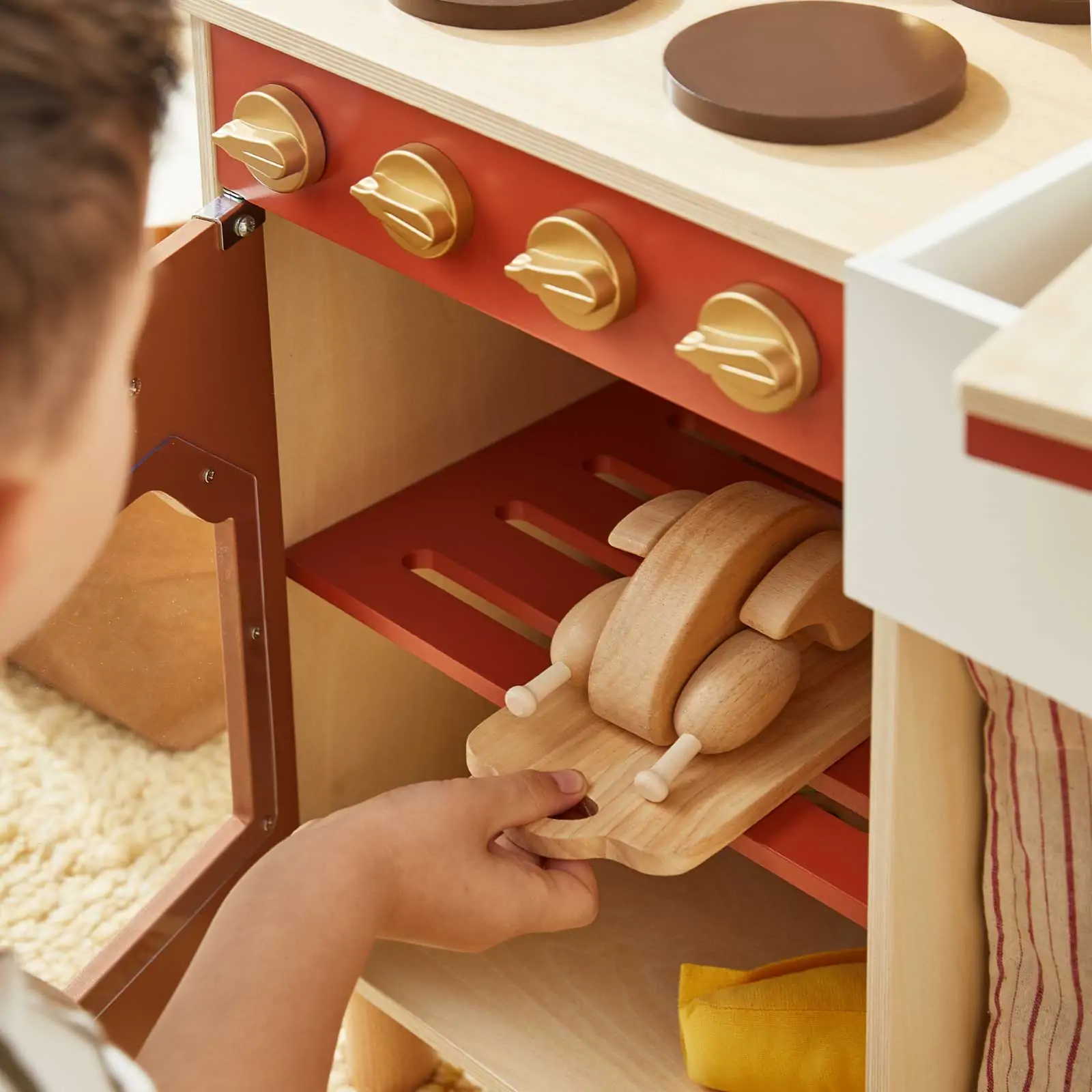 Tiny LandÂź Chefâs Corner Playset â Cream Playhouse + Mediterranean Kitchen Set - Image 14