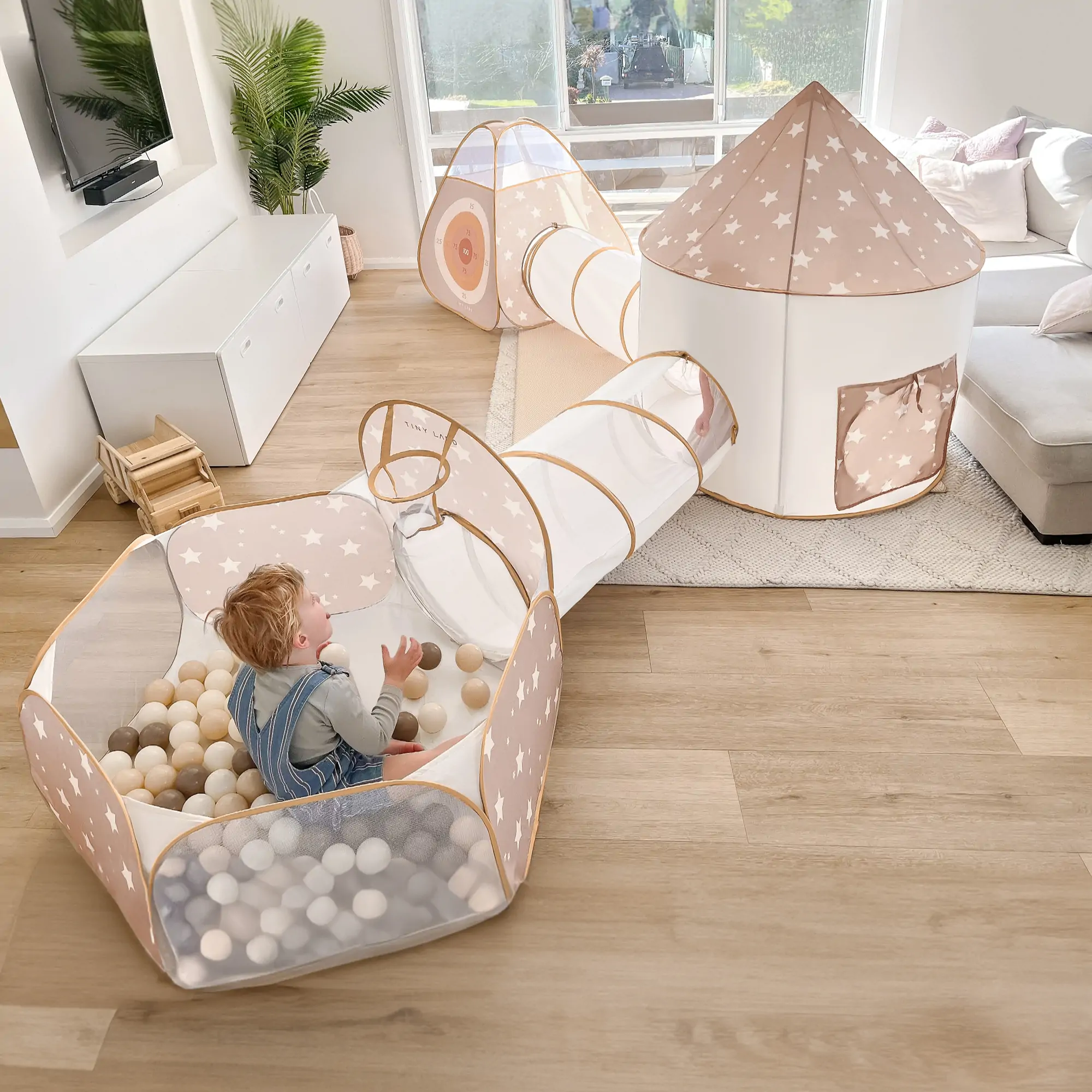 Tiny Land® Discovery 5-in-1 Play Tunnel With no Balls - Image 3