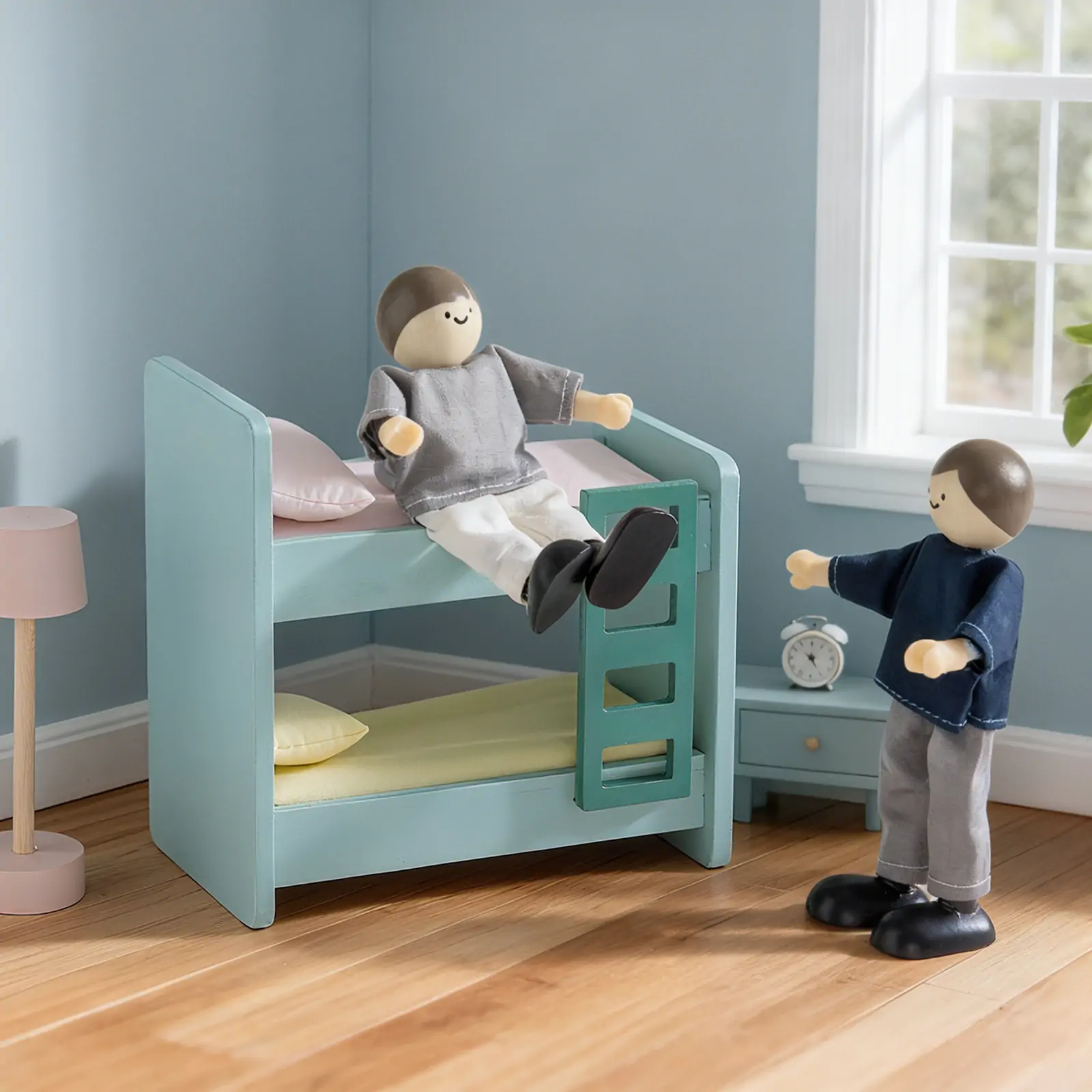 Tiny Land® Wooden Dollhouse Dolls - Image 8