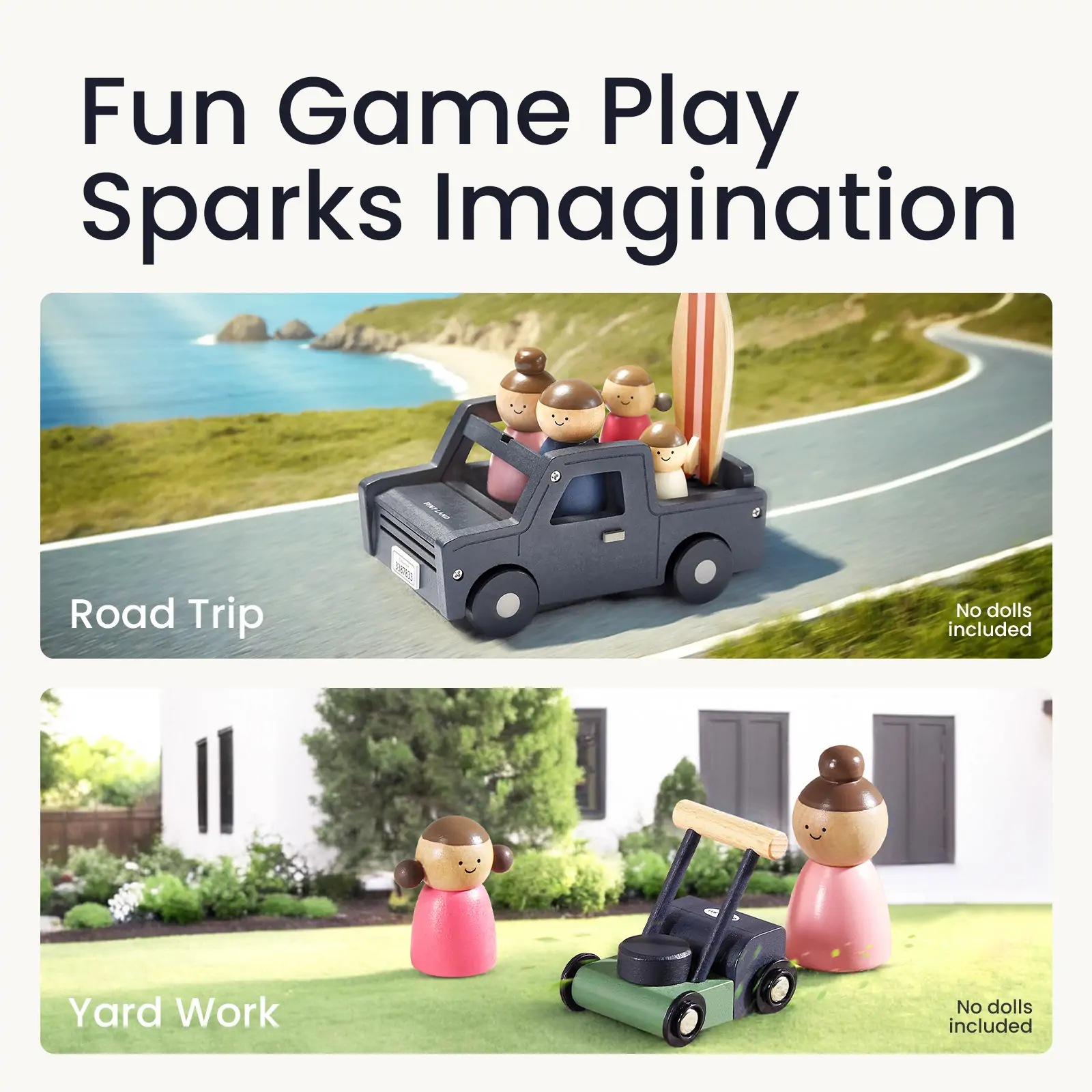 Tiny Land® Wooden Dollhouse - Garage - Image 3