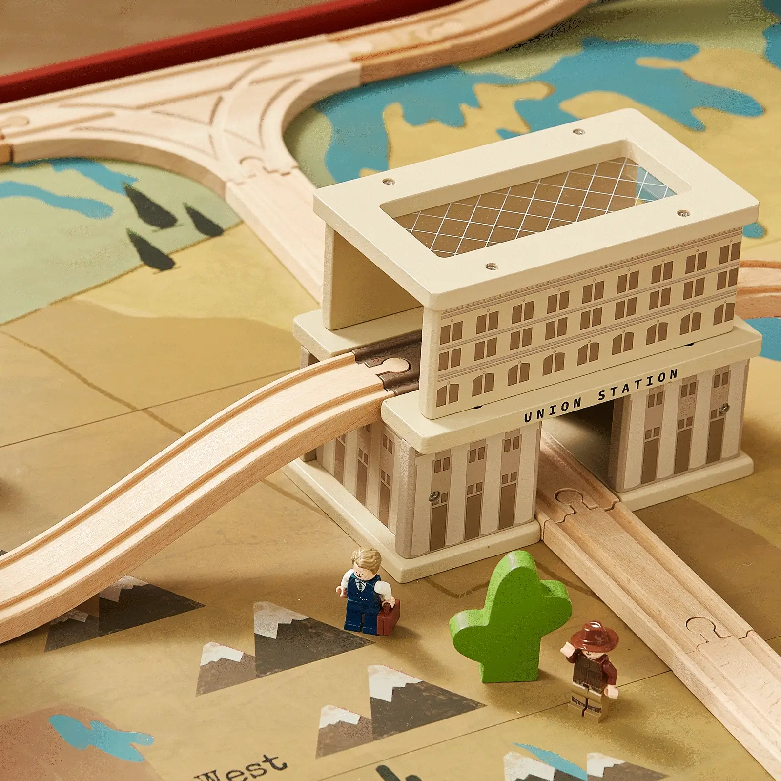Tiny Land® 1920 Railway Adventure Train Table - Image 13